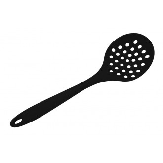 Escumadeira Silicone - Preto - Mimo Style